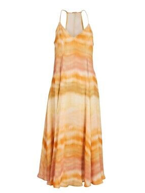 Cult Gaia Domino Tie-Dye Split Front Cover Up in Dusty Dye Small NWT